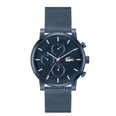 Lacoste Replay LC2011484 herenhorloge met blauwe wijzerplaat en mesh-band - Ø 44 mm