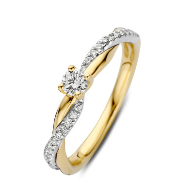 14-karaat-bicolor-gedraaide-gouden-en-witgouden-ring-met-diamant-0-30-crt-3-6-mm-breed
