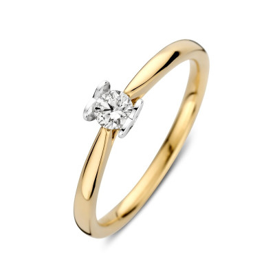 14-karaat-bicolor-glanzende-solitaire-ring-met-diamant-0-19-crt-4-7-mm-breed