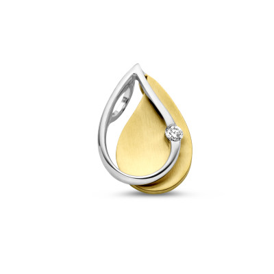 14-karaat-bicolor-hanger-in-druppelvorm-met-diamant-15-x-10-5-mm