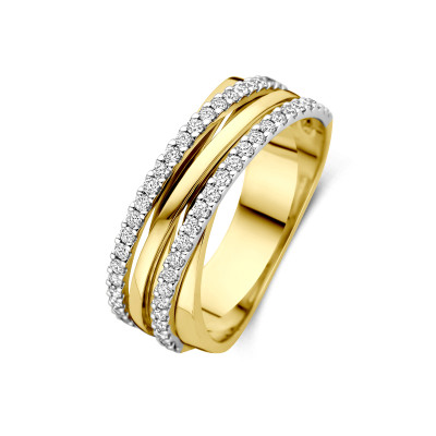 14-karaat-bicolor-ring-crossover-goud-witgoud-en-diamanten-0-42-crt-7-5-mm-breed