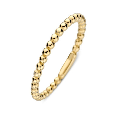 14-karaat-glanzende-gouden-aanschuifring-met-bolletjesontwerp-1-8-mm-breed