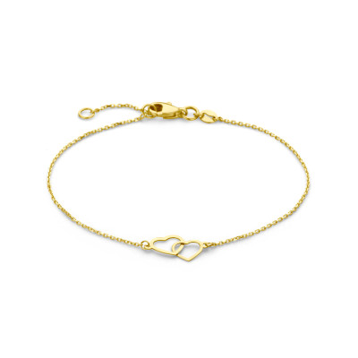 14-karaat-gouden-armband-met-ankerschakel-hartmotief-9-mm-breed-lengte-17-19-cm