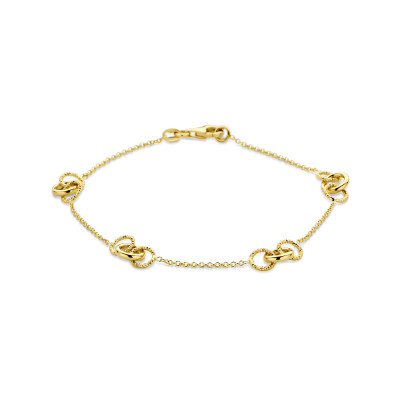 14-karaat-gouden-armband-met-glanzende-en-gediamanteerde-rondjes-1-2-mm-breed-lengte-19-cm