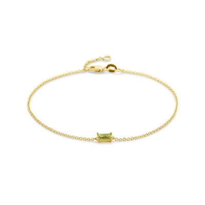 14-karaat-gouden-armband-met-groene-peridoot-rechthoek-lengte-16-5-18-cm
