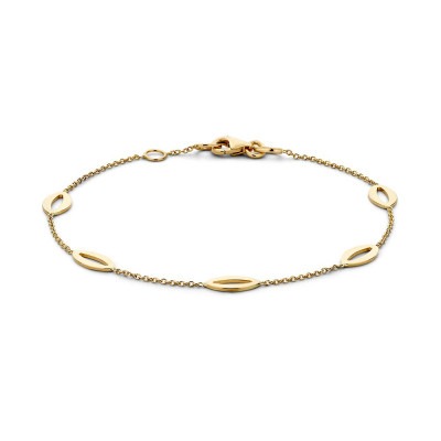 14-karaat-gouden-armband-met-open-ovale-hangers-lengte-18-19-cm