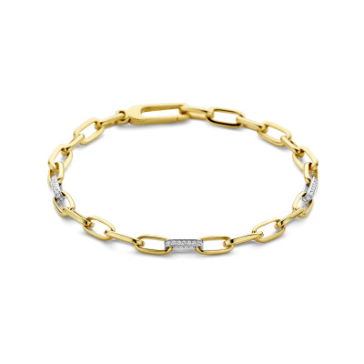 14-karaat-gouden-armband-met-paperclip-schakels-en-3-witgouden-diamanten-schakels-0-27-crt-lengte-19-cm