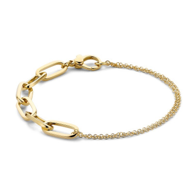 14-karaat-gouden-armband-met-paperclip-schakels-en-dubbele-jasseron-schakels-lengte-19-cm