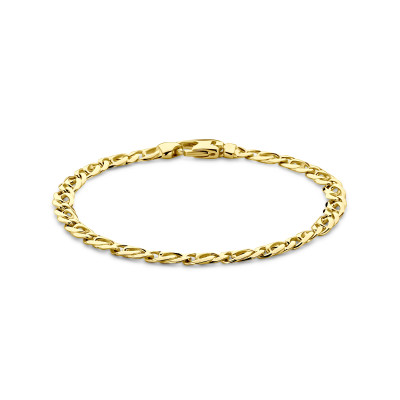14-karaat-gouden-armband-voor-heren-met-symmetrische-schakels-5-2-mm-breed
