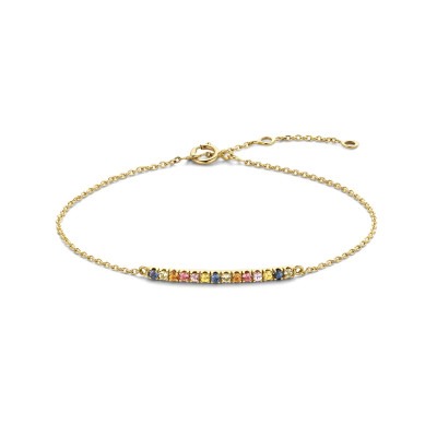 14-karaat-gouden-bar-armband-met-regenboog-saffier-lengte-15-5-17-18-5-cm
