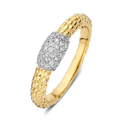 14-karaat-gouden-diamanten-ring-met-getextureerd-oppervlak-0-22-crt-5-mm-breed