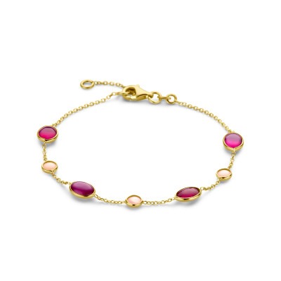 14-karaat-gouden-edelsteen-armband-met-roze-opaal-en-robijn-lengte-17-19-cm