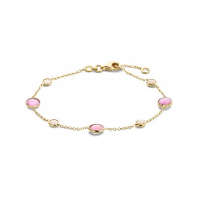 14-karaat-gouden-edelsteen-armband-met-roze-robijn-en-roze-opaal-lengte-17-19-cm