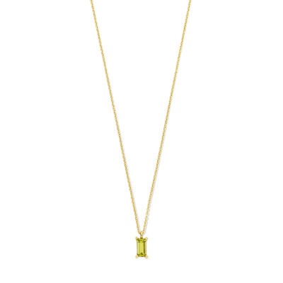 14-karaat-gouden-edelsteen-ketting-met-groene-peridoot-rechthoek-lengte-41-42-45-cm