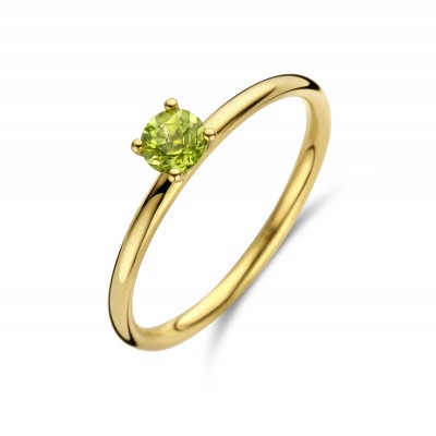 14-karaat-gouden-edelsteen-ring-met-een-solitaire-peridoot-van-4-mm