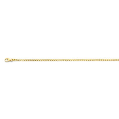 14-karaat-gouden-gourmet-schakelarmband-6-zijdig-geslepen-2-6-mm-breed