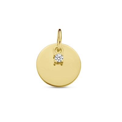 14-karaat-gouden-graveerhanger-cirkel-met-diamant-10-14-mm