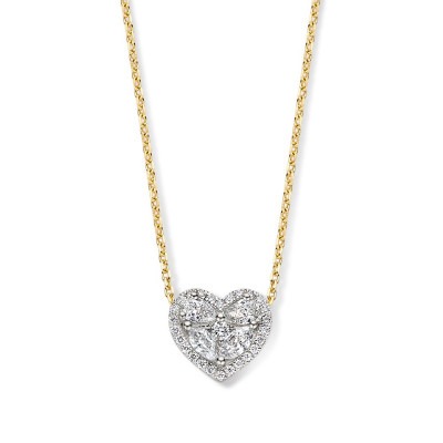 14-karaat-gouden-hartjes-ketting-met-diamanten-lengte-42-45-cm
