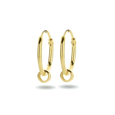 14-karaat-gouden-klapoorringen-met-ronde-hangers-glanzend-3-7-mm-breed-diameter-13-mm