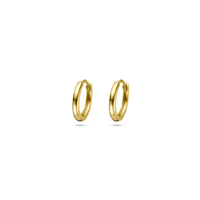 14-karaat gouden klapoorringen met ronde vorm 1.5 mm breed - Diameter 10.5 mm