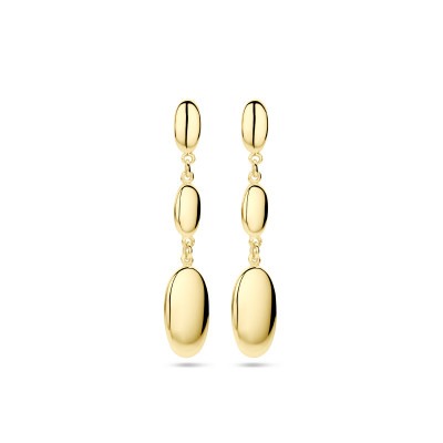 14-karaat-gouden-oorhangers-met-drie-glanzende-ovalen-hoogte-30-mm
