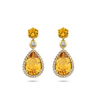 14-karaat-gouden-oorhangers-met-gele-oranje-citrien-en-diamant-0-19-crt-9-mm-x-21-mm
