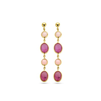 14-karaat-gouden-oorhangers-met-roze-opaal-en-rode-robijn-hoogte-40-mm