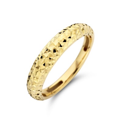 14-karaat-gouden-ring-met-een-gediamanteerd-oppervlak-4-5-mm-breed