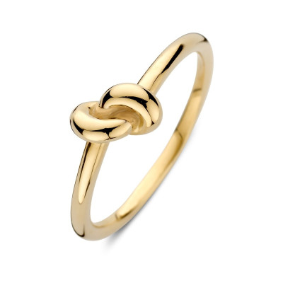 14-karaat-gouden-ring-met-glanzend-knoopdetail-7-mm-breed