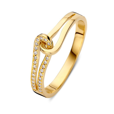 14-karaat-gouden-ring-met-knoopdetail-en-pavegezette-diamanten-0-08-crt-6-mm-breed