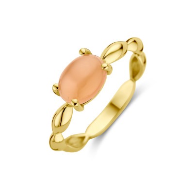 14-karaat-gouden-ring-met-ovale-perzikkleurige-carneool