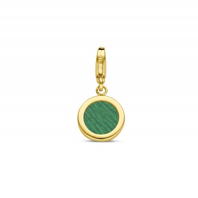 14-karaat-gouden-ronde-bedel-met-groene-malachiet-10-mm