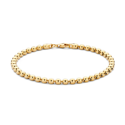 14-karaat-gouden-schakelarmband-met-bolletjes-lengte-19-cm