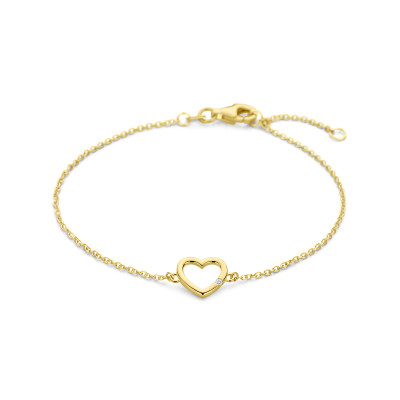 14-karaat-gouden-schakelarmband-met-hart-diamant-0-01-crt-9-5-mm-breed-lengte-17-19-cm