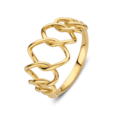14-karaat-gouden-schakelring-met-gedraaide-ovale-schakels-van-12-mm-breed