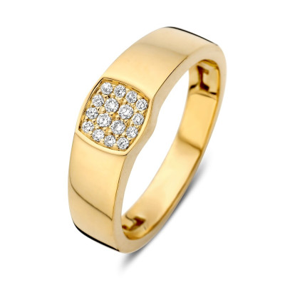 14-karaat-vierkante-gouden-diamanten-ring-met-transparante-diamanten-0-12-crt-6-5-mm-breed