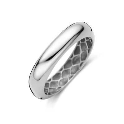 14-karaat witgouden ring glanzend afgewerkt 4 mm breed