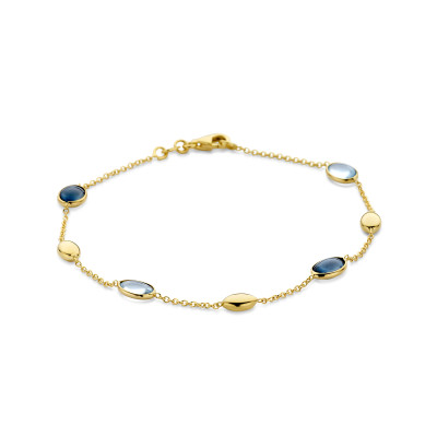 armband-met-14-karaat-gouden-ovaaltjes-en-blauwe-topaas-1-2-mm-breed-lengte-19-cm