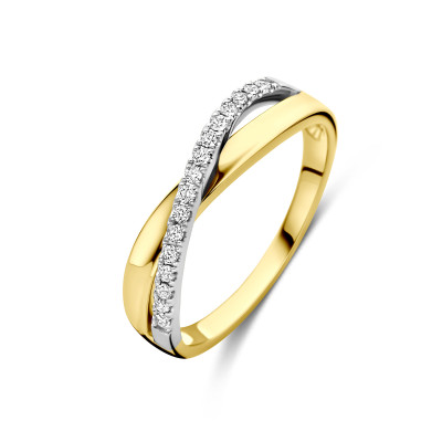 bicolor-gouden-en-witgouden-glanzende-crossover-ring-diamant-0-14-crt-5-mm-breed