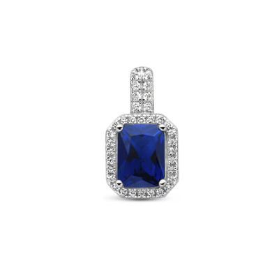 blauwe-hanger-rechthoekig-met-transparante-zirkonia-halo-van-zilver-9-5-mm-breed-hoogte-17-5-mm