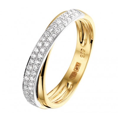 diamanten-ring-0-29-crt-bicolor