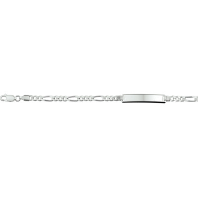 gerhodineerd-zilveren-figaro-armband-met-rechthoekige-plaat-6-mm-breed-lengte-19-cm