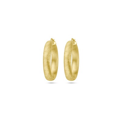 gescratchte-gold-plated-oorringen-6-mm-ronde-buis-diameter-32-mm