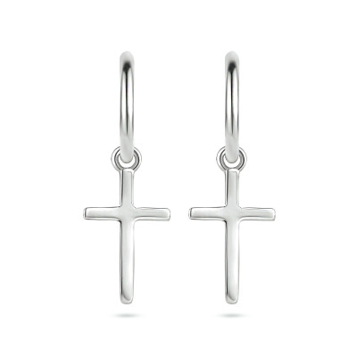 glanzende-zilveren-klapoorringen-met-kruisvormige-hanger-10-mm-x-16-mm-hoogte-31-mm