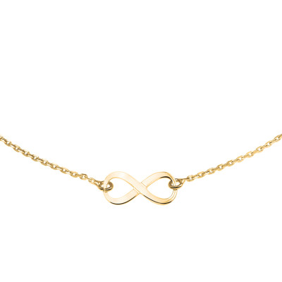 gold-plated-ketting-met-glanzende-infinity-hanger-17-mm-lengte-41-45-cm