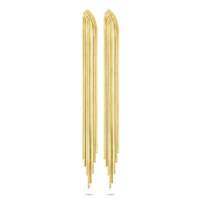 gold-plated-oorhangers-met-lange-glanzende-schakels-hoogte-95-mm