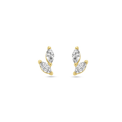gold-plated-oorknopje-smet-twee-zirkonia-s-bladvorm-5-mm-x-9-mm