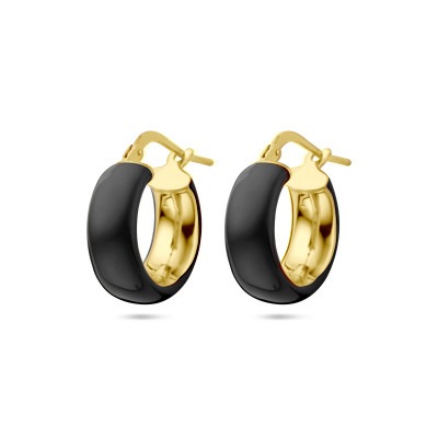 gold-plated-oorringen-met-zwarte-emaille-6-mm-breed-diameter-18-mm