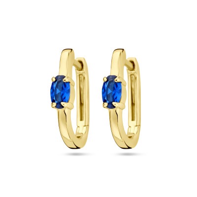 gold-plated-ovale-stekeroorringen-met-blauwe-zirkonia-3-mm-hoogte-14-5-mm