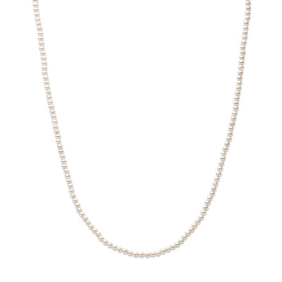 Gold plated parelketting van 3.2 mm breed - Lengte 40-45 cm